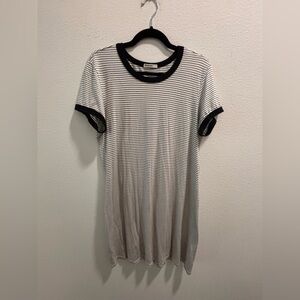 Marine Layer Striped T-Shirt Dress, size L